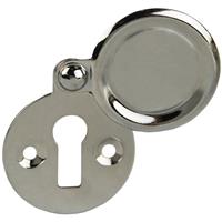 Lockworks Victorian Covered Escutcheon Polished in Chrome