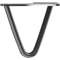 Rothley 2-Pin Hairpin Leg 100mm Gun Metal (4 Pack) in Grey Steel