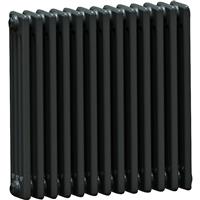 Arlberg Classic 4 Column Volcanic Radiator 600 x 628mm 3540Btu in Anthracite Steel