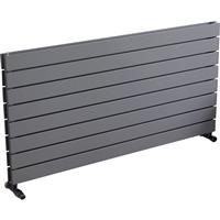 Ximax Oxford Duo Horizontal Designer Radiator 595 x 1200mm 3949Btu in Silver Steel