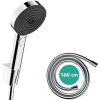 Hansgrohe Pulsify Select S Relaxation 3 Jet 105 Fixed Wall Bracket Shower Kit 160cm in Chrome ABS