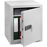 Burg-Wachter City-Line Key Locking Safe 45.3L in Grey Steel