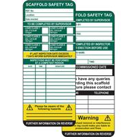 Spectrum Industrial Scaffold Tag Inserts (10 Pack)