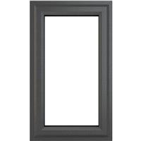 Crystal Casement uPVC Window Left Hand Opening 610mm x 820mm Clear Triple Glazed /White in Grey