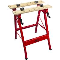 Minotaur Tilt & Fold Workbench in Red