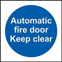 Centurion Fire Safety Sign Automatic Fire Door Keep Clear