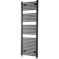 Towelrads Pisa Straight Towel Radiator 1600 x 600mm 3081Btu in Black Steel