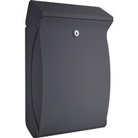 Burg-Wachter Swing Polymer Post Box Anthracite in Grey Plastic