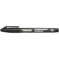 Tracer Permanent Marker Fine in Black Plastic