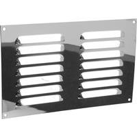 Metal Vent 9" x 6" in Chrome Stainless Steel