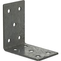 BPC Fixings Angle Plate 60 x 60 x 40mm (10 Pack) Galvanised Steel