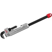 Milwaukee Cheater Aluminium Adjustable Pipe Wrench in Black Steel