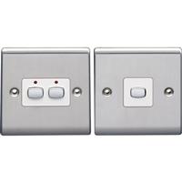 Energenie MiHome Smart Light Switch 1 Gang Master Slave 13A in Steel