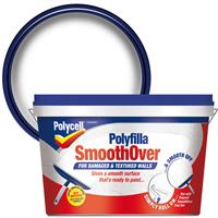 Polycell Trade Polycell Smoothover For Damaged and Textured Walls 2.5L in White