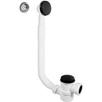 McAlpine HC2650UK Top Access Bath Trap Matt 1 1/2" in Black Plastic