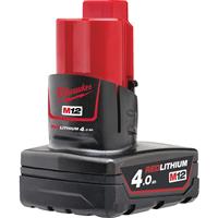 Milwaukee M12 Battery 4.0Ah Rubber