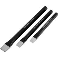 Roughneck Chisel Set (3 Piece) in Black Forged Steel