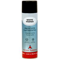 Aerosol Solutions Industrial Spray Primer 500ml in White Plastic