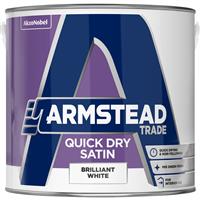 Armstead Trade Quick Dry Satin Paint Brilliant 2.5L in White