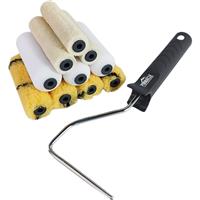 Pinnacle Mini Mixed Roller Set 4" in White/Yellow