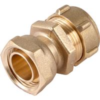 Conex Bnninger Conex 303SF Compression Straight Tap Connector 15mm x 1/2" (2 Pack) in Gold