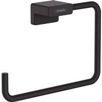 Hansgrohe AddStoris Towel Ring Matt in Black Metal