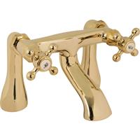 Deva Tudor Taps Bath Filler in Gold