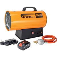 SIP Fireball 1050 Cordless Propane Heater 30kW in Orange