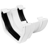 Aquaflow 114mm Square to 112mm Round Adaptor Gutter in White PVCU