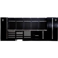 Bunker Modular Storage Combo 25 PC with Stainless Steel Worktop in Black