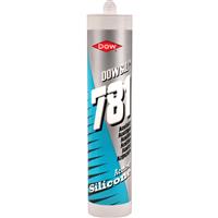 Dow sil 781 Acetoxy Silicone 310ml in Clear Aluminium