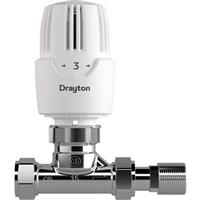Drayton Auto-balancing RT414 TRV 15mm Straight with Lockshield