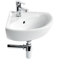 Armitage Shanks Sandringham 21 Corner Basin 1 Tap Hole in White