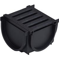 Plastic Corner Unit Black Plastic Grating