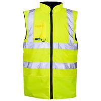 KeepSAFE Hi Vis Bodywarmer Large in Yellow