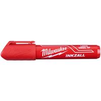 Milwaukee Inkzall Large Chisel Tip Marker in red Plastic