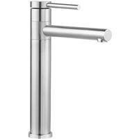 Deva Marbury Tall Sink Mixer - Brushed Stainless Steel in Chrome