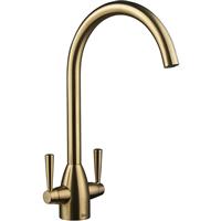 Deva Snowdon Mono Mixer Kitchen Tap Brushed Brass in Gold