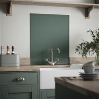Laura Ashley Fern Glass Splashback 600 x 750mm (1) Brass