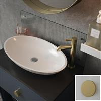 Splashback Clear Fluted Glass Bathroom 600 x 250mm With Brushed Brass Caps (1)