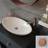 Splashback Clear Fluted Glass Bathroom 600 x 250mm With Copper Caps (1)