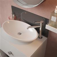 Splashback Charcoal Glass Bathroom 600 x 250mm (1)