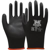 Maverick Safety MK16 Precision Work Gloves Large (Pair) in Black