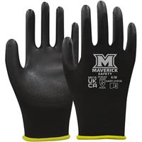 Maverick Safety MK16 Precision Work Gloves Medium (Pair) in Black