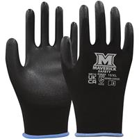 Maverick Safety MK16 Precision Work Gloves X-Large (Pair) in Black