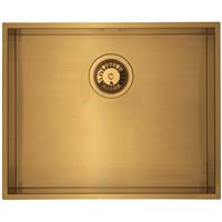 Maine Ullswater Brass Kitchen Sink Single Bowl (1) in Pvd Gold/Brass Steel