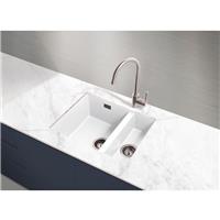 Maine Windermere Granite Composite Undermount Kitchen Sink 1.5 Bowl (1) in White