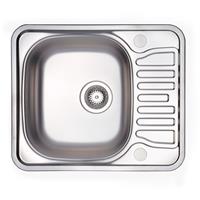 Maine Coniston Reversible Compact Kitchen Sink & Drainer Single Bowl in Stainless Steel