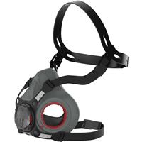 JSP Force 8 Mask without Filters Large in Black Rubber