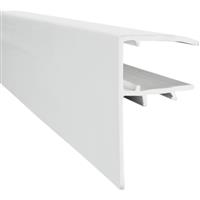 Solstice PVC F-Section 10mm x 3000mm in White Polycarbonate